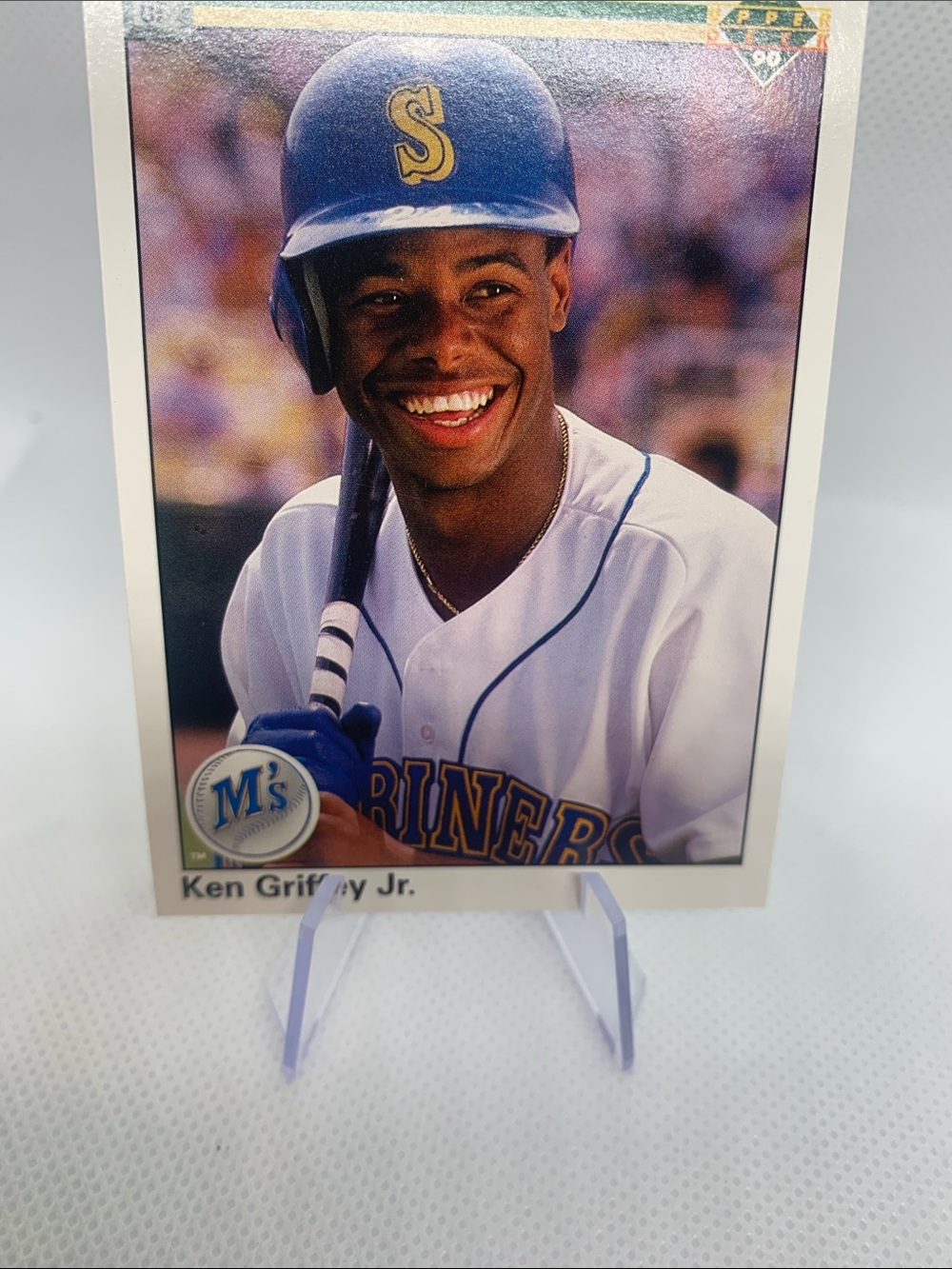 1990 Upper Deck Ken Griffey Jr. MLB Baseball Seattle Mariners In Protective Case - Picture 5 of 6